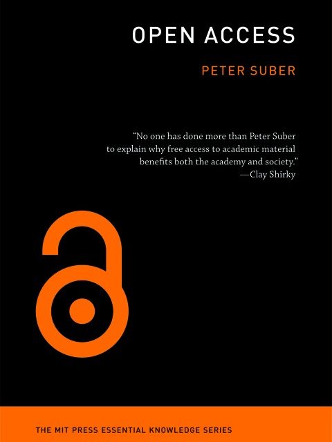 Open Access book cover by Peter Suber