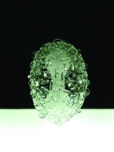 A microscopic image of smallpox