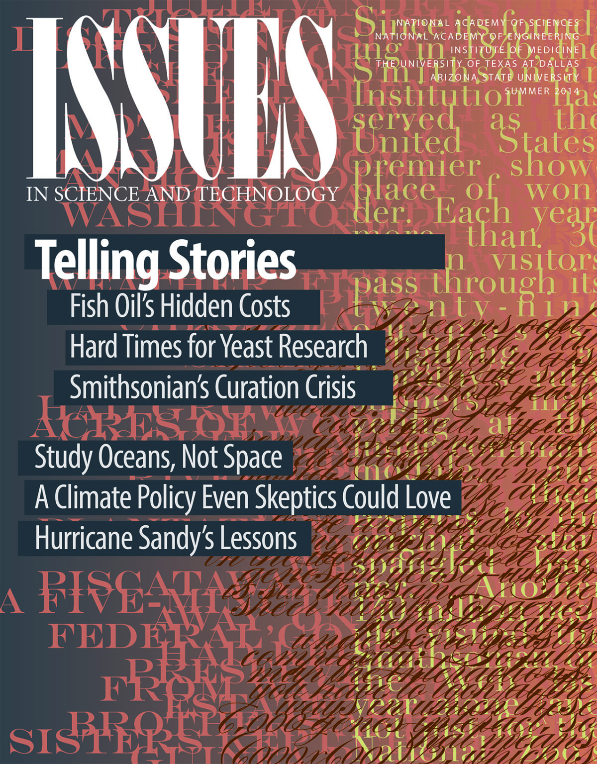 Issues Summer 2014 Telling Stories Front Cover