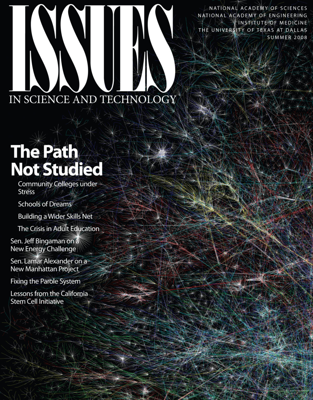 Magazine cover shows a recreation of synapsis in the brain