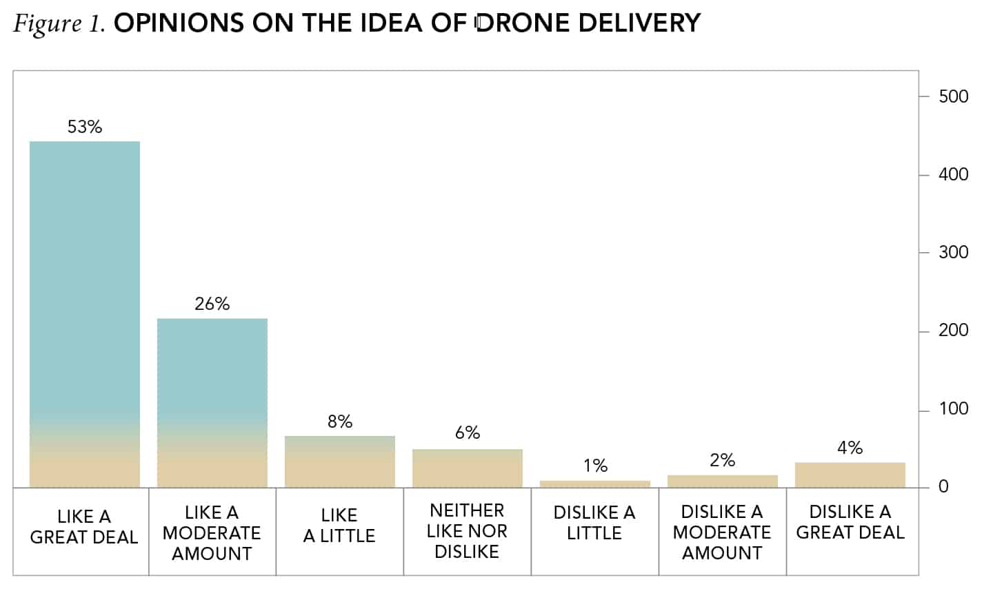 Figure 1. Opinions on the Idea of Drone Delivery