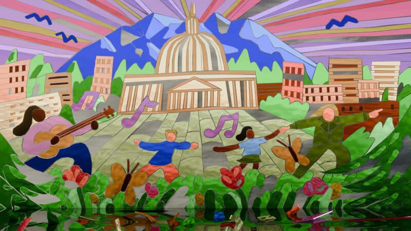 Rey Velasquez Sagcal's illustration for "Out of Ash" by Brenda Cooper