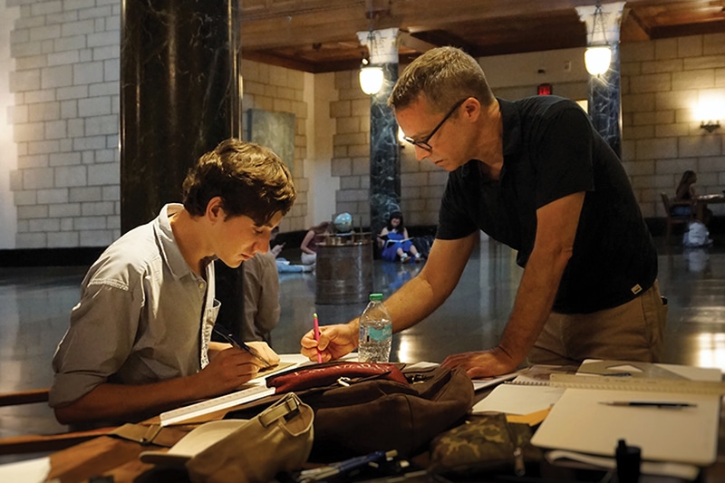 drawing the great hall