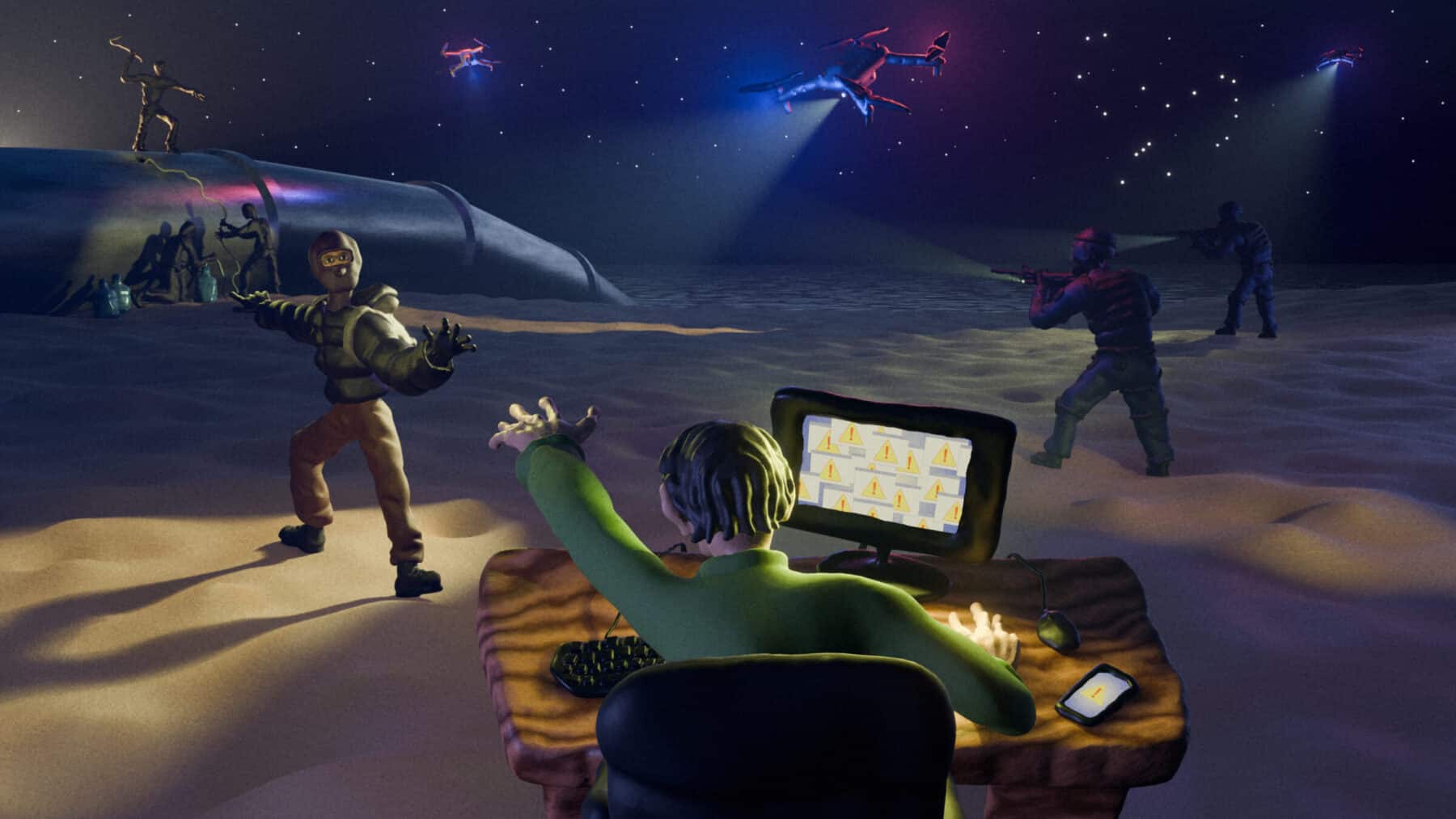 Rey Velasquez Sagcal's illustration for "Yellow" by B. Pladek