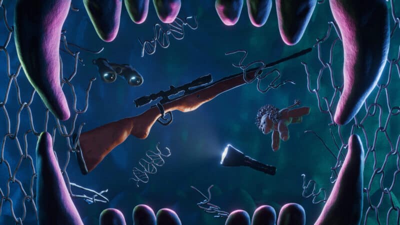 Rey Velazquez Sagcal's illustration for "A Lion Roars in Longyearbyen" by Margrét Helgadóttir