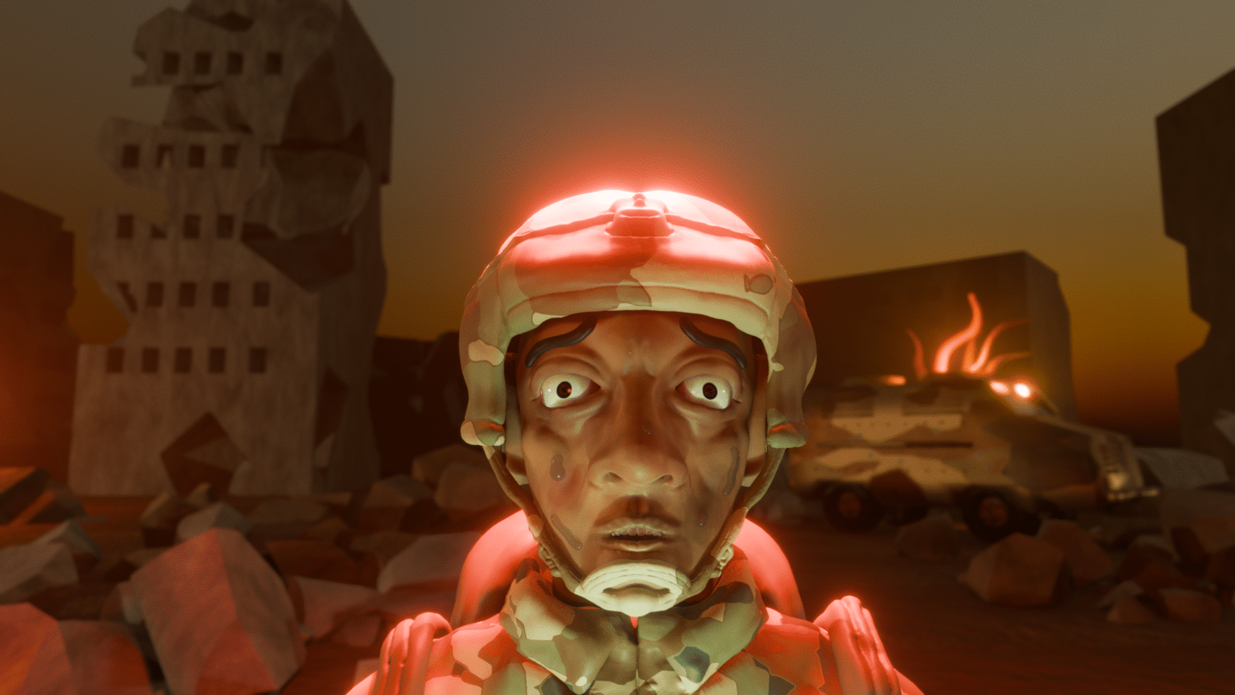 Rey Velasquez Sagcal's illustration for "The Algorithmic Fog of War" by Candace Rondeaux