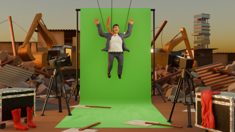 Rey Velasquez Sagcal's illustration for "The Dividing Towers of Mumbai" by Moira Shourie