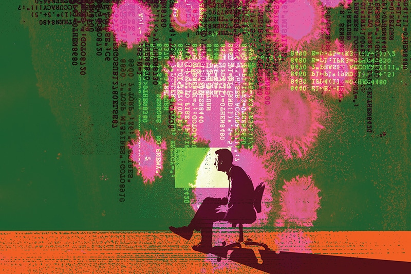 Shonagh Rae's illustration for "Spam Policy and the Myth of the Ungovernable Internet" by Rebecca Coyne