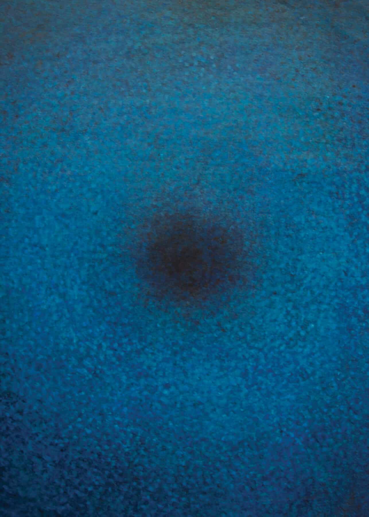 Shanthi Chandrasekar, Chakra – Blue, 2011, acrylic on canvas, 64 x 52 inches, private collection.