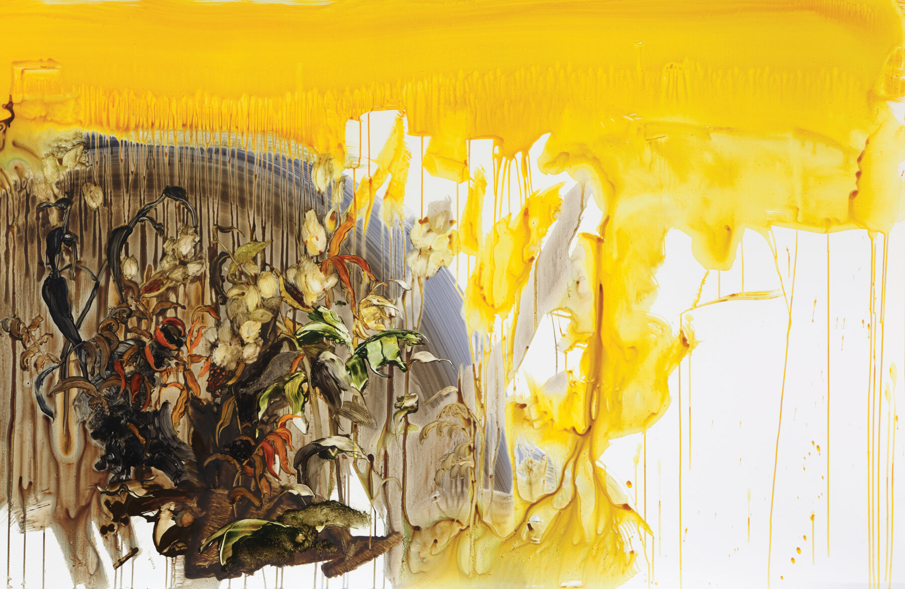 Ilana Manolson, "Luminary," 2018, acrylic on yupo, 48 x 74 inches. Courtesy of the artist.