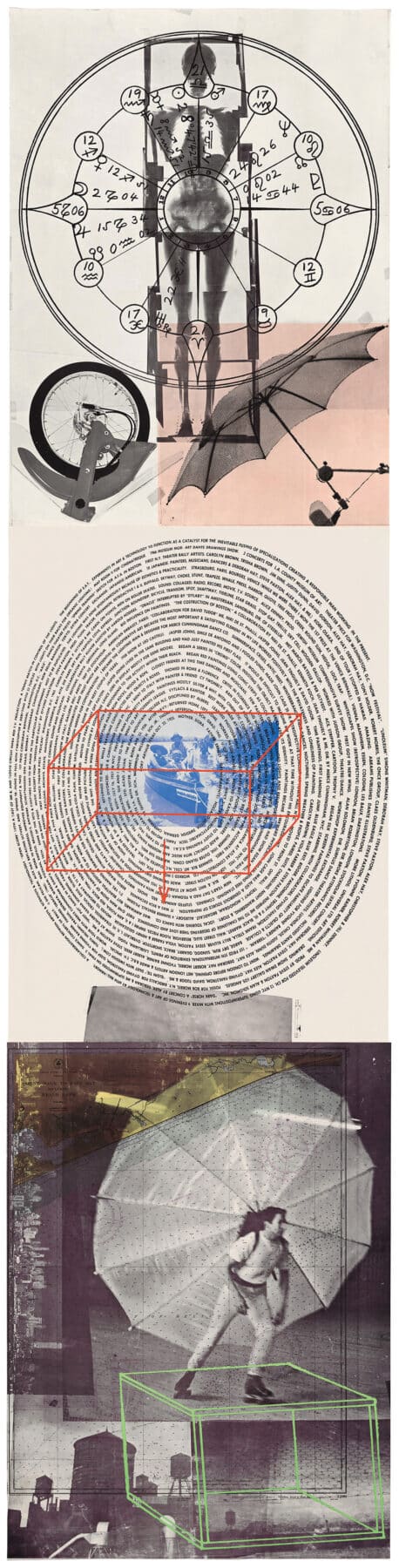 Robert Rauschenberg, Autobiography, 1968, offset lithograph on three sheets of paper, 198.75 x 48.625 inches overall. Courtesy National Gallery of Art, Washington, DC.